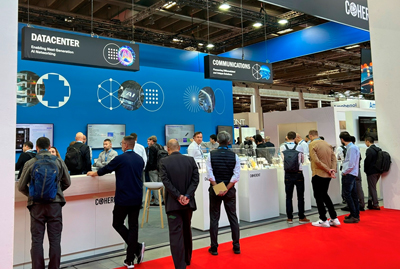 Coherent showcased many of its latest optical communications innovations.