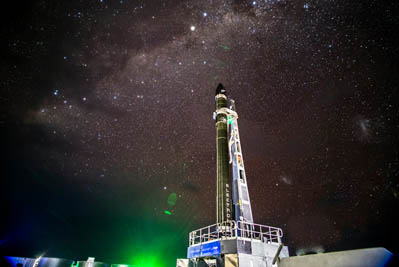 Rocket Lab Electron “It's Business Time” on the pad at LC-1.