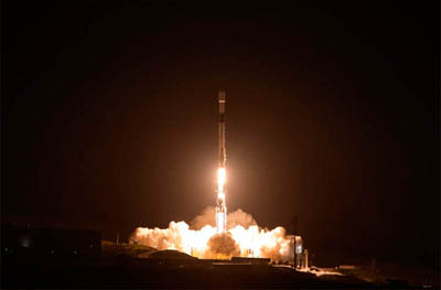 SPHEREx and PUNCH satellites lift off on a SpaceX Falcon 9 rocket.