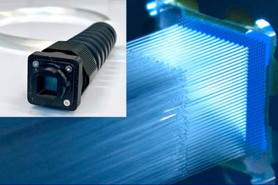 RAM Photonics’ Medusa Fiber Array Interface.