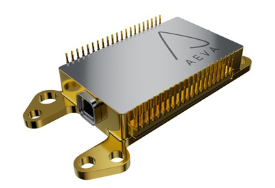 Aeva’s lidar combines laser transmitters and photodetectors on a SiPh platform.