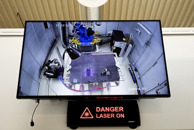 Laser-cured powder coatings