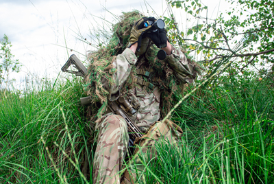 Echo laser detection system.