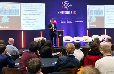 John Lincoln: “UK photonics is an £18.5 billion industry.” 