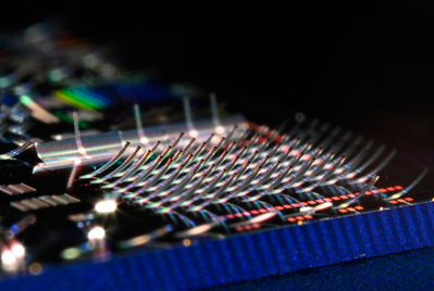 Structures that curl upward like tiny, glowing ski jumps.