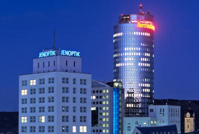 Tower of power: Jenoptik’s Ernst-Abbe Tower in Jena.