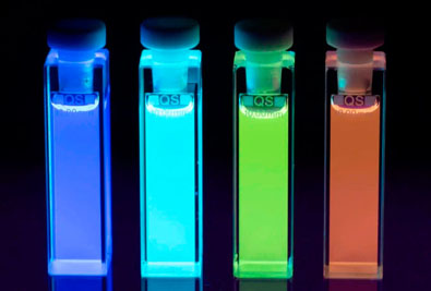 Fluorescence from selected molecules was investigated.