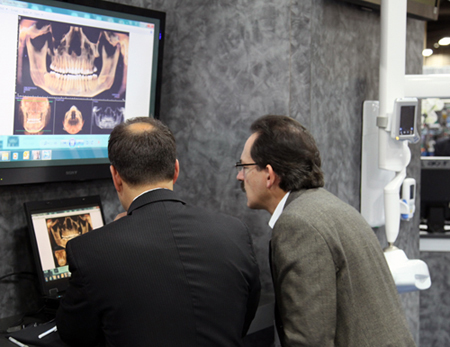 All smiles: Biolase booth at the American Dental Association meet in Las Vegas (November, 2011).