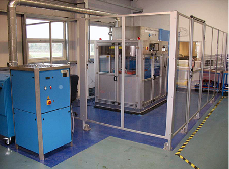 GKN Aerospace's prototype composite laser treatment cell.