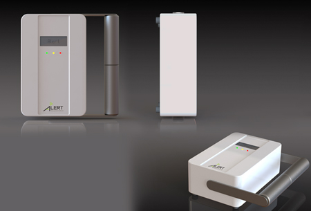 ‘Alert’ portable concept: the proposed design for a commercialised portable asbestos detector.