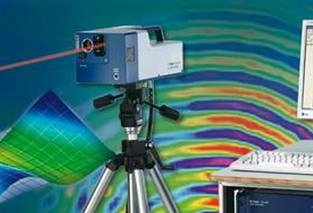 The detector is based on a microscanning laser doppler vibrometer from Polytec.