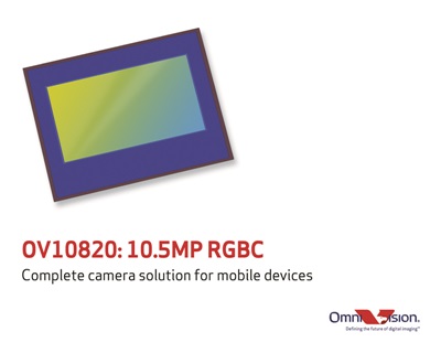 New 10.5 megapixel sensor for handsets
