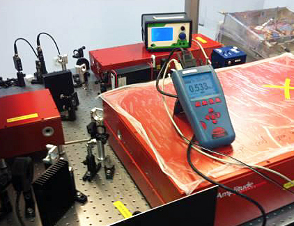 Prototype FEL laser gun, as tested at Amplitude Systèmes.