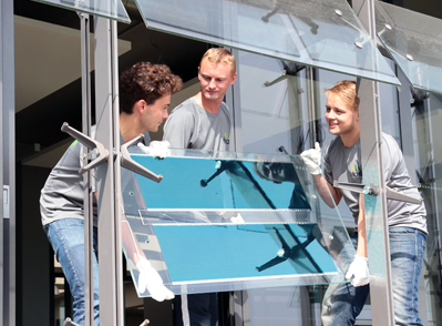 Heliatek has fitted its power-generating Heliafilm to the company HQ in Dresden.