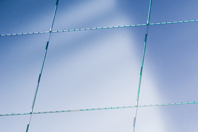 Detail of the diced backside of Imec's new imager wafer.