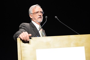 Brian Wilson speaking in Brussels