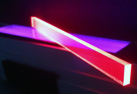 Quantum dot luminescent solar concentrator devices.