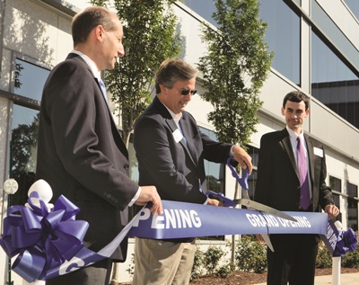Cutting the ribbon in Princeton