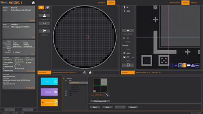 Under test: User interface of the Aegis I Defect Inspection Tool.