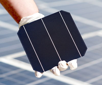 Record 22% efficiency: imec's large-area industrial crystalline silicon n-PERT cell.