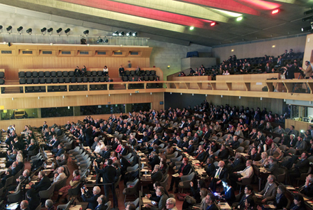 Packed to the rafters: UNESCO HQ in Paris.