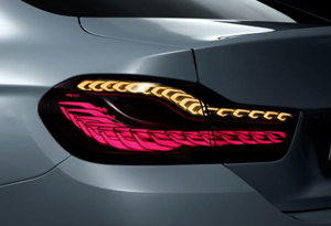BMW rear light cluster with OLED elements - soon into production. 