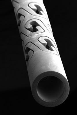 Micromachined nitinol stent