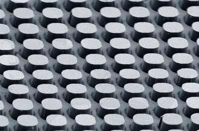SEM photo of the surface of a PureOptics diamond optical window.