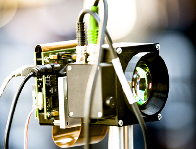 Prototype of QuantIC's single-pixel sensor system.