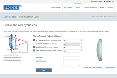 The online ordering platform supports most common CAD file types.