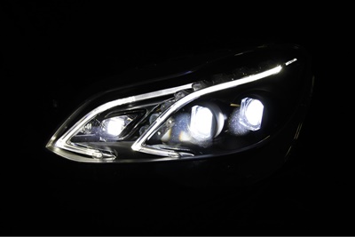 Prototype 'digital' headlamps by Hella