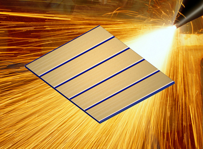 Energy bar: Osram's high-power laser bar prototype.