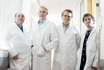 Tin men: The Warwick team.