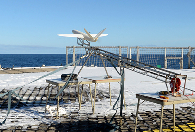 We have lift-off! SULSA launching from HMS Protector.