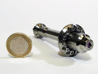 Passive Q-switched prototype of a laser head developed by LZH. 