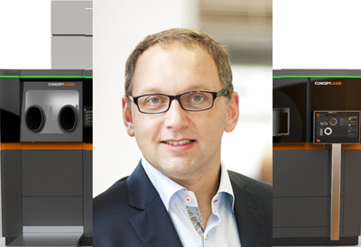 On the up: Frank Herzog, President & CEO of Concept Laser.