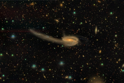 The 'Tadpole' galaxy: part of Subaru's first major data release