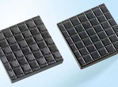 Basic structure is created with ns pulses (R) then detailed work with ps pulses (L).