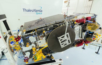 3D-printed parts: Brazil's SGDC telecommunications satellite.