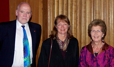 SPIE's Eugene Arthurs, Imperial's Alice Gast and Kidger Optics' Tina Kidger.