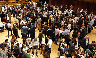 Warm welcome: the reception at the 2016 event in Edinburgh, 