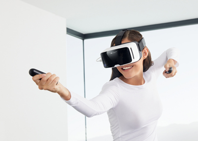 VR system: Zeiss's VR One Connect.