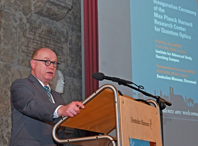 Martin Stratmann at the Inauguration ceremony on January 12th.