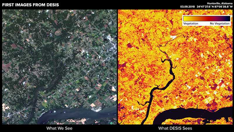Sweet home Alabama: the DESIS instrument is expected to reveal vital information about agriculture, climate change, geology and water ecosystems.