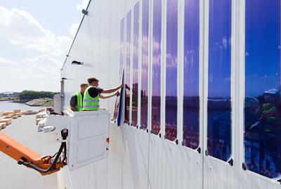 Trial installation has 192 3m-long HeliaSol film panels manufactured by Heliatek