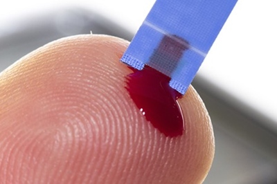 Finger-prick blood test