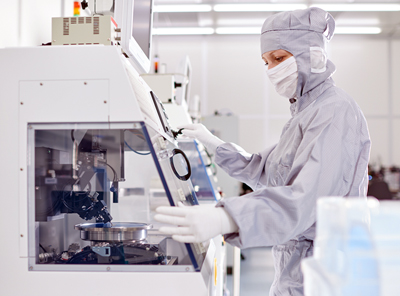 Research and development at Jenoptik's Berlin-based diode lab.