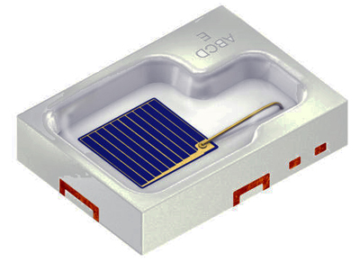 The Synios P2720 IR LED has the same footprint as the 850 nm version.