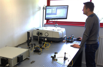 Sébastien Février in his lab.
