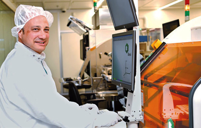 Irv Stein, VP of Jabil Optics, in the new R&D facility in Halfa.